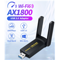 FENVi FU-AX1800 1800Mbps WiFi 6 Dual Band 2.4G/5Ghz USB3.0 adapter with High Gain Antenna